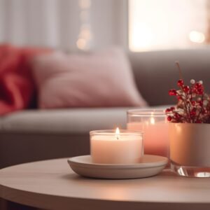 Velas En recipiente cristal