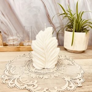 Vela Decorativa Hoja Orgánica